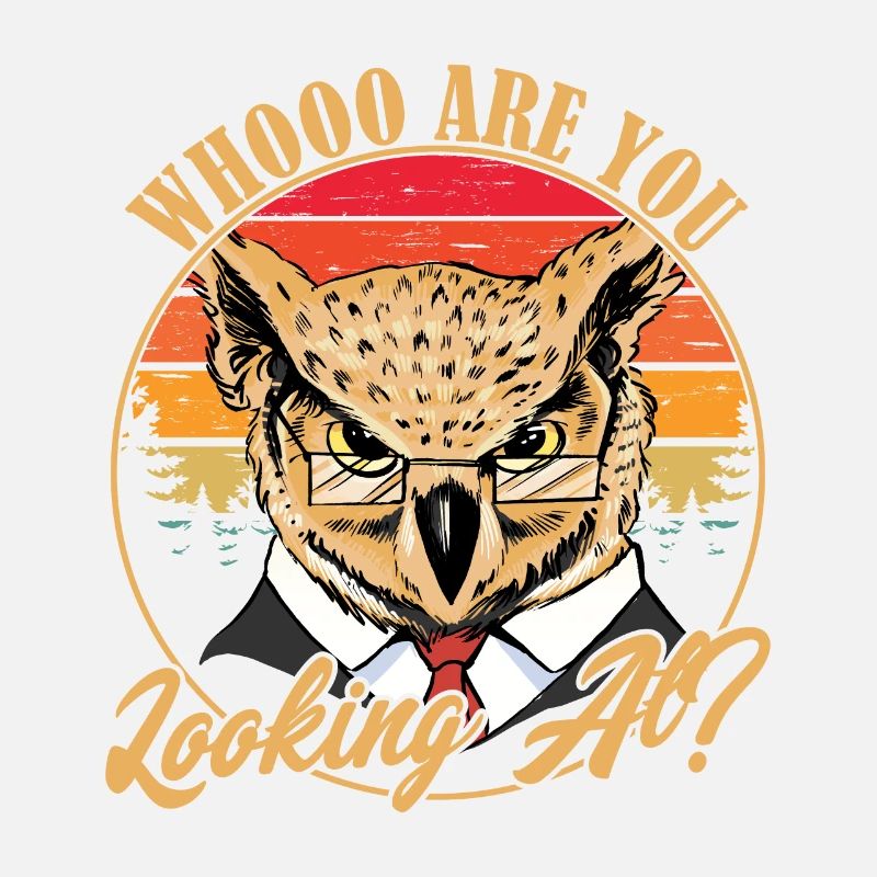 Qu’est-ce que tu regardes ? Oiseau nocturne Oiseau de nuit