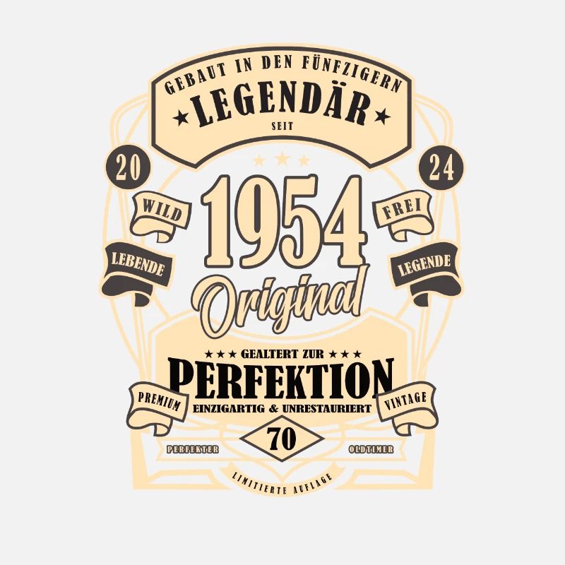 70. Geburtstag, Geschenk, Legende, Original, 1954