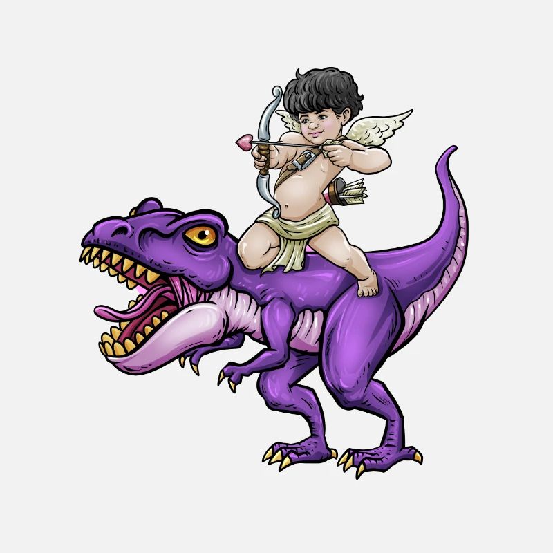 Armure de Cupidon T Rex coeur Saint-Valentin Cupid Rex