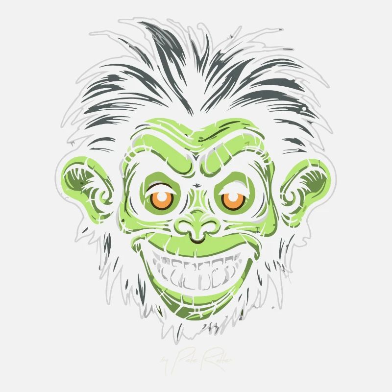 Monster Horror Cartoon Monkey