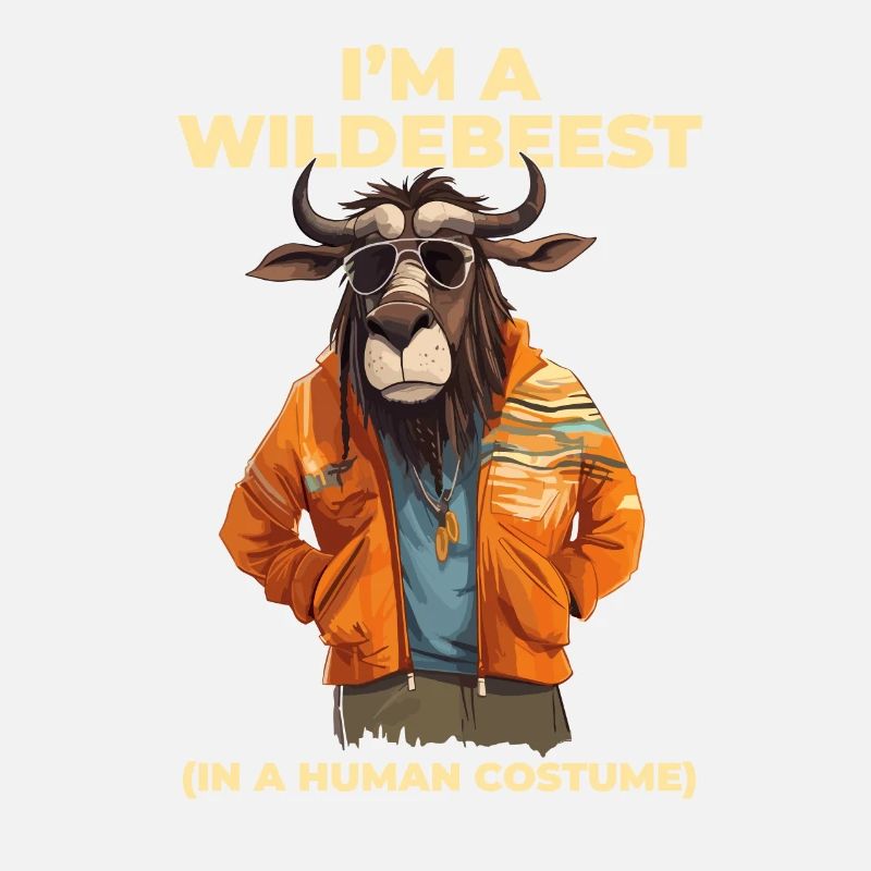 Ich Bin Ein Gnu Witziges Halloween Kostüm Gnu