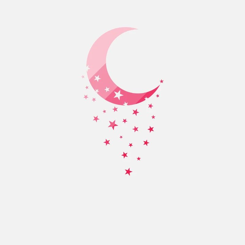Mond mit Sternchen Nacht Himmel