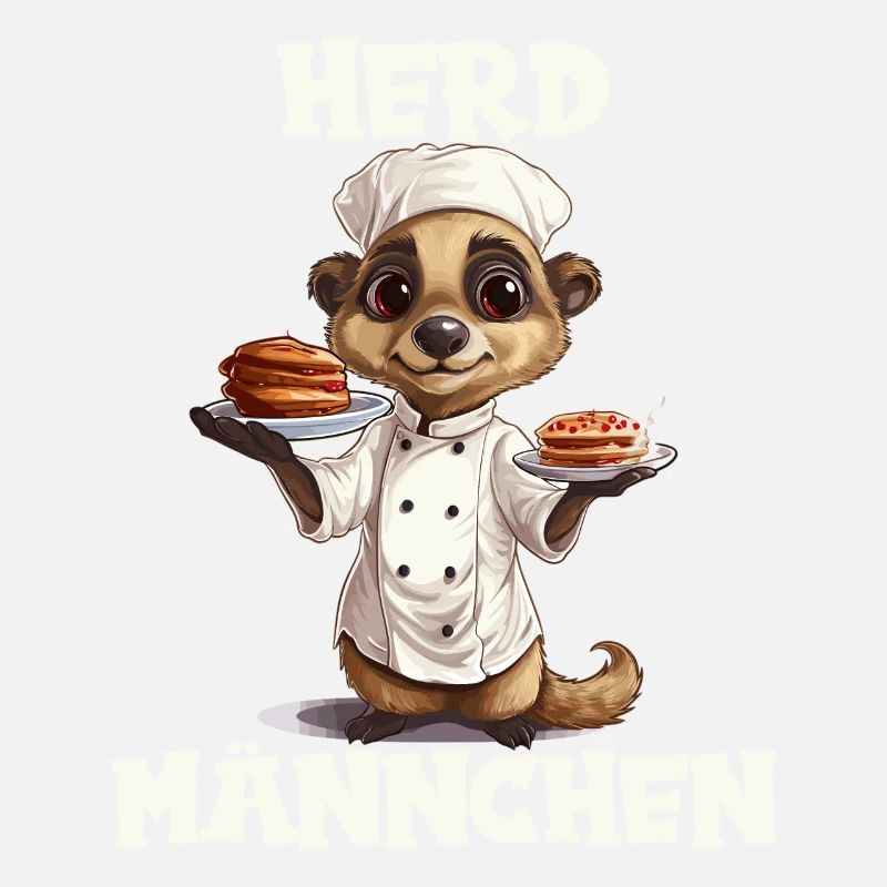 Erdmännchen kochen Koch Kochmütze Herdmännchen