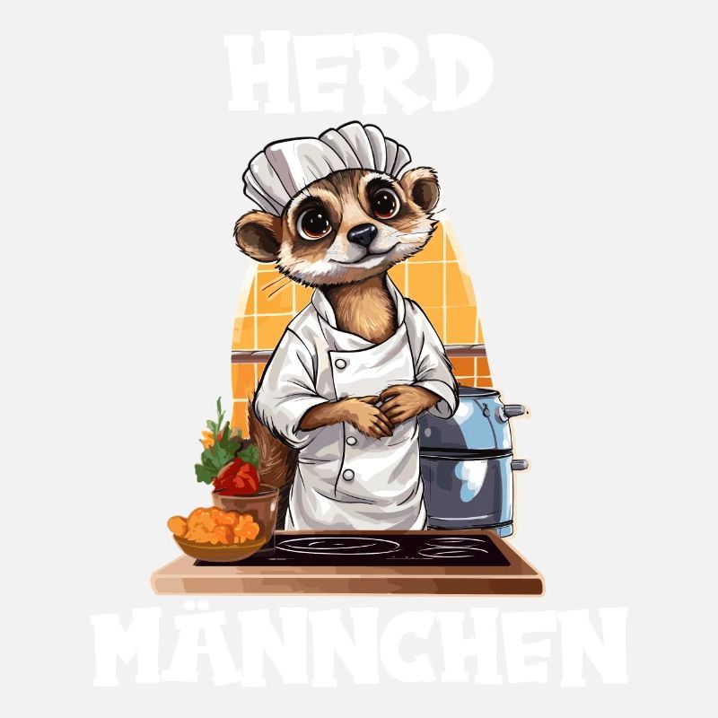 Erdmännchen kochen Koch Kochmütze Herdmännchen