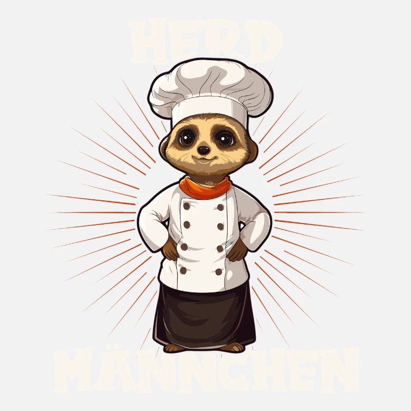 Erdmännchen kochen Koch Kochmütze Herdmännchen