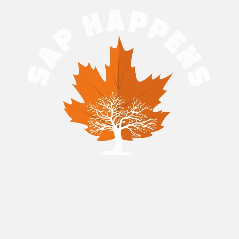 Maple Syrup Tree Tapping Funny Autumn