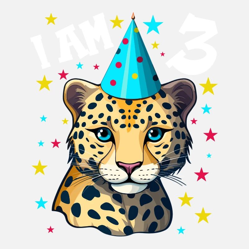 Ich bin 3 Jahre alt Leoparde Leopard 3. Geburtstag