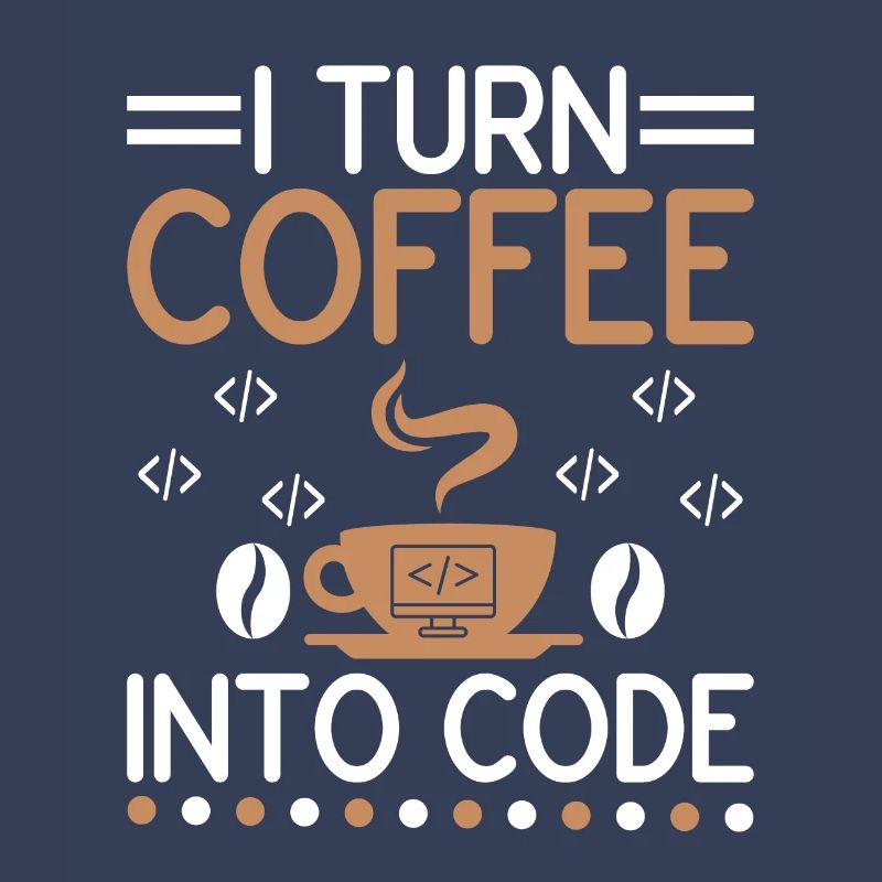 Kaffee-Codierung Programmierer Programmierer Entwickler Nerd Coff