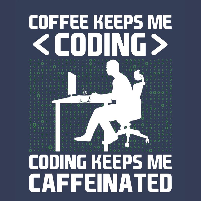 Kaffee-Codierung Programmierer Programmierer Entwickler Nerd Coff
