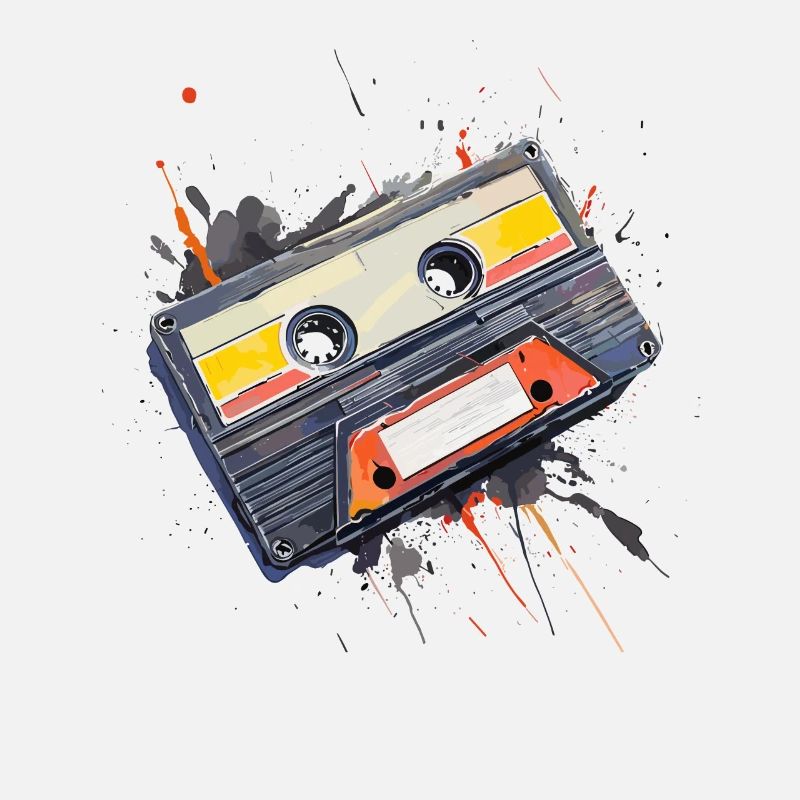 Cassette Music Mixtape Cassette Player 80s