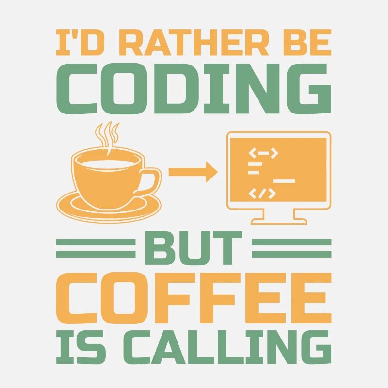Kaffee-Codierung Programmierer Programmierer Entwickler Nerd Coff