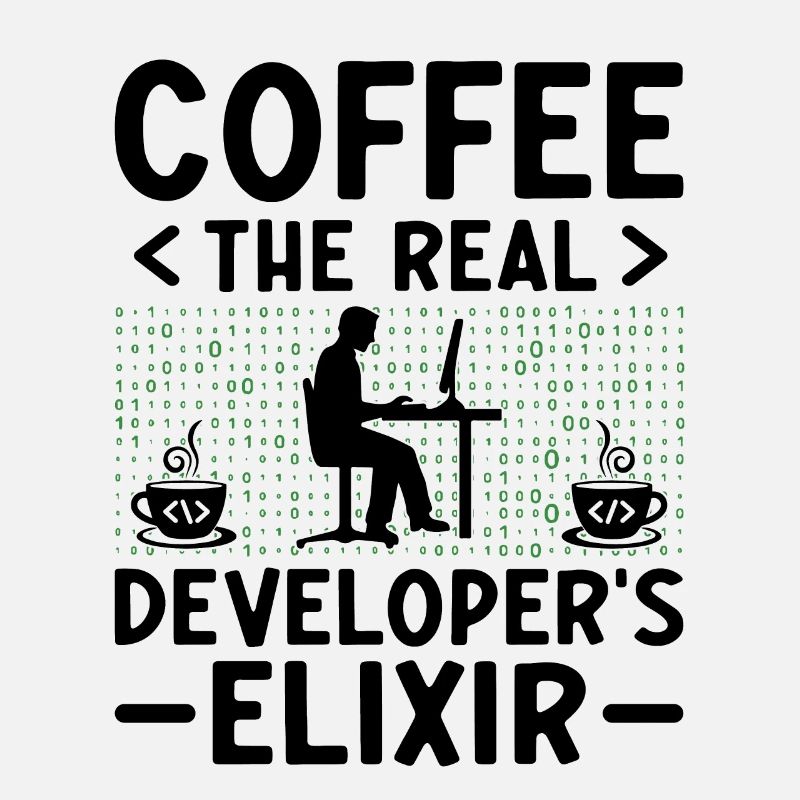 Kaffee-Codierung Programmierer Programmierer Entwickler Nerd Coff