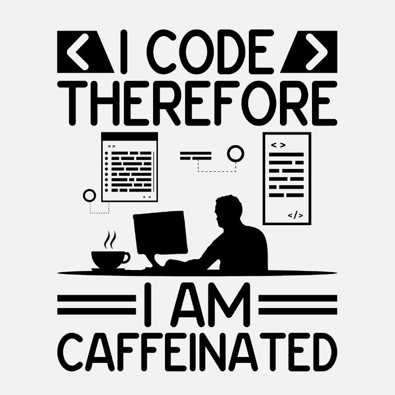 Kaffee-Codierung Programmierer Programmierer Entwickler Nerd Coff