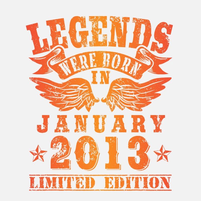 Legends were born in Januar 2013 Geburtstag