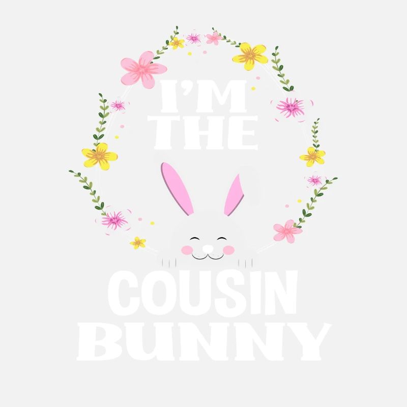 Ich Bin Cousin Osterhase Blumenkranz Ostern