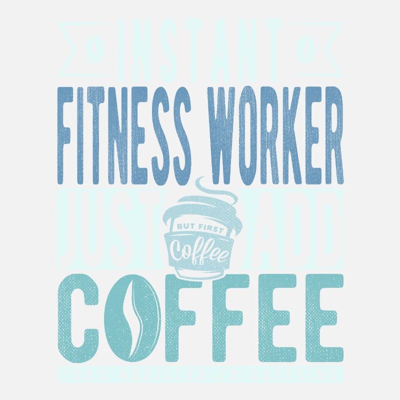 Travailleur de remise en forme instantanée Il suffit d’ajouter du café