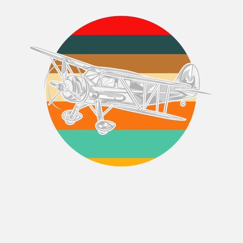 Retro Piloten Pilot Flugzeug
