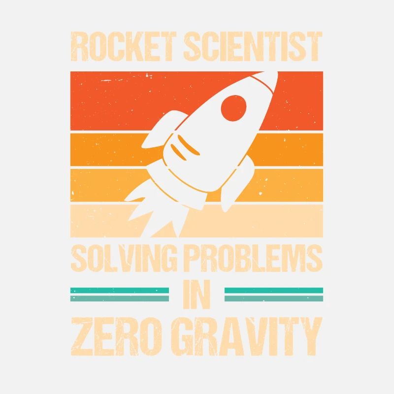 Rocket Scientist Retro Zero Gravitiy Vintage