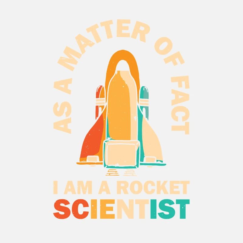 Retro Rocket Scientist Spaceman Space Shuttle