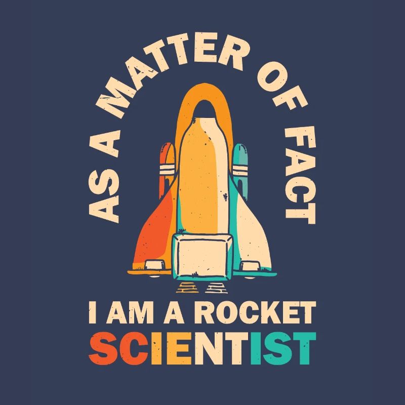 Retro Rocket Scientist Spaceman Space Shuttle