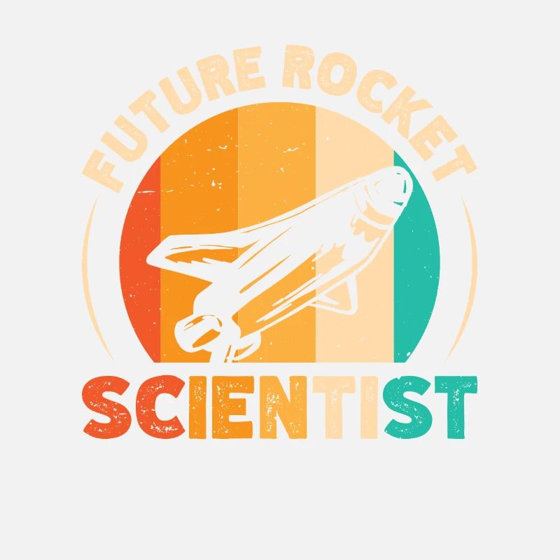 Future Rocket Scientist Retro Aerospace Engineer