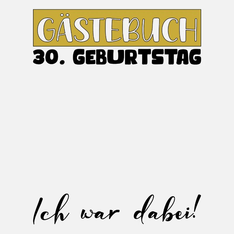30 Geburtstag Geschenk Damen Deko Herren Gästebuch