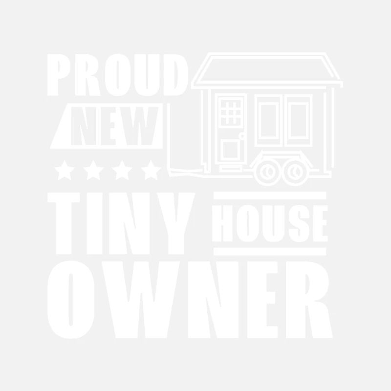 Proud new tiny house owner