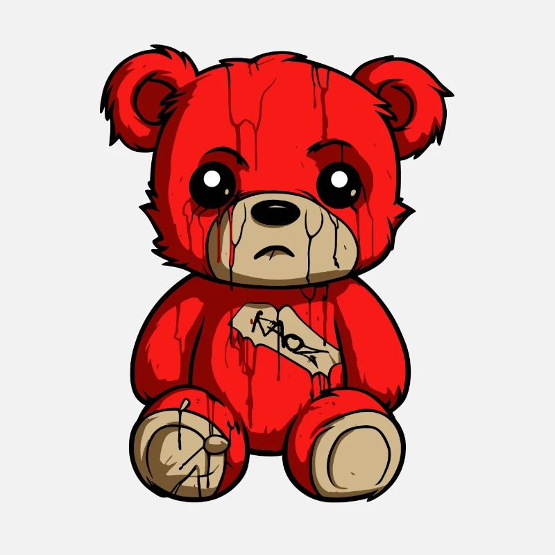 A slightly sad bear plush toy