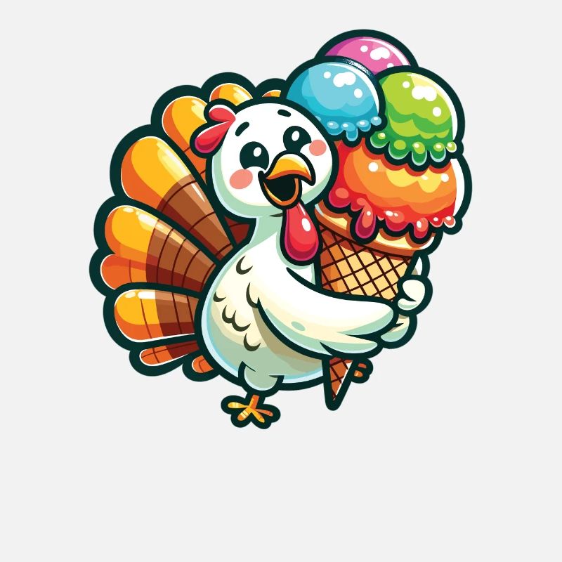 Thanksgiving Truthahn mit Eis