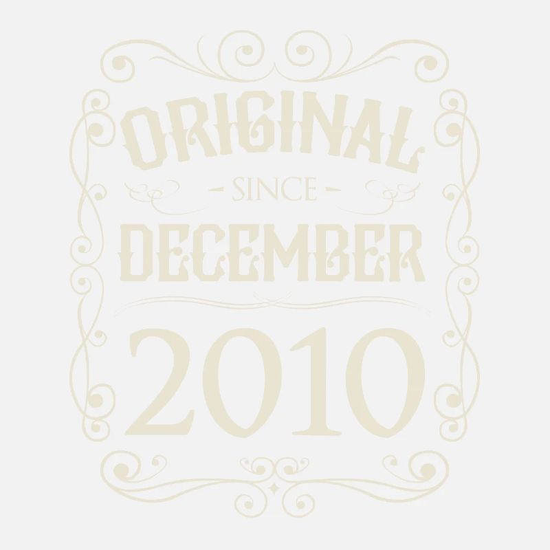 Vintage - Original since Dezember 2010 Geburtstag