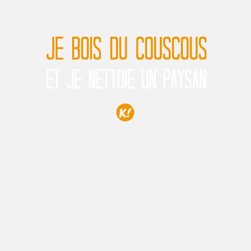 Ich trinke Couscous und putze einen Bauern