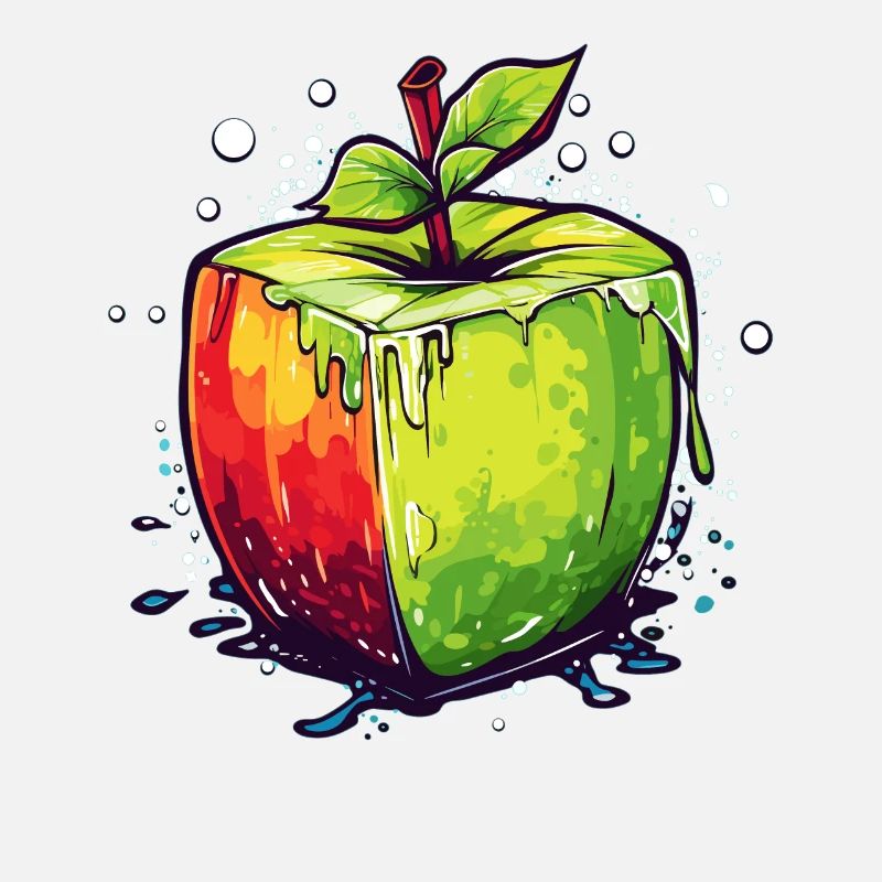 Würfel Apfel Cube Apple
