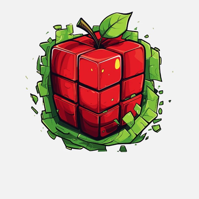 Würfel Apfel Cube Apple
