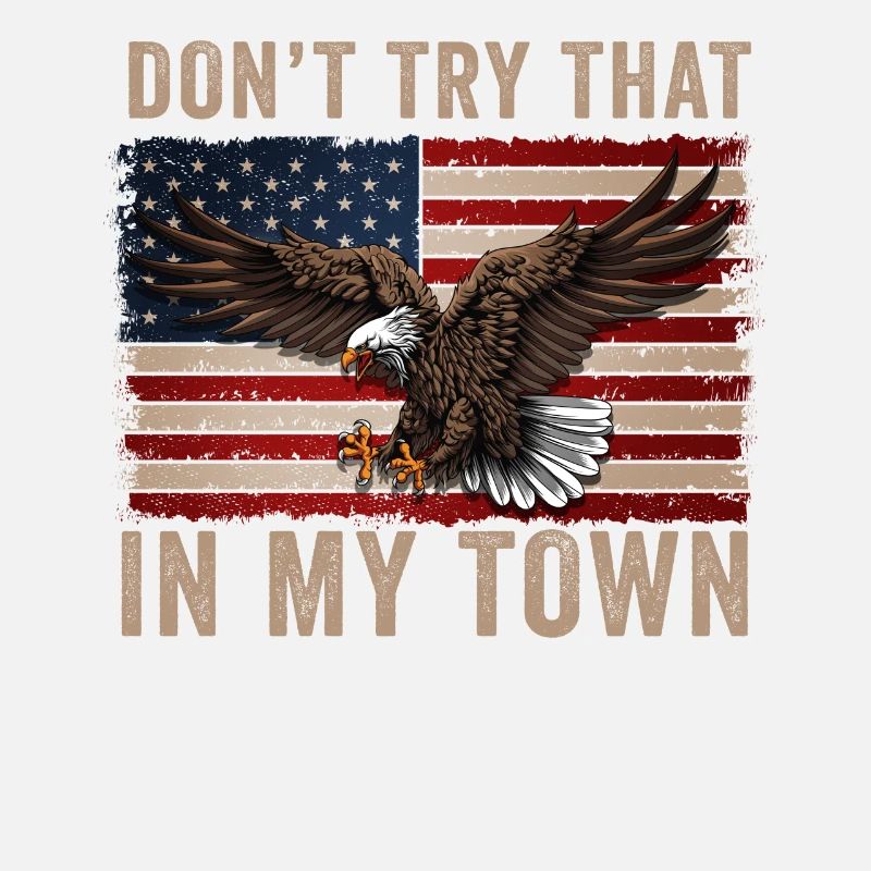 Small Town American Retro Eagle Vintage