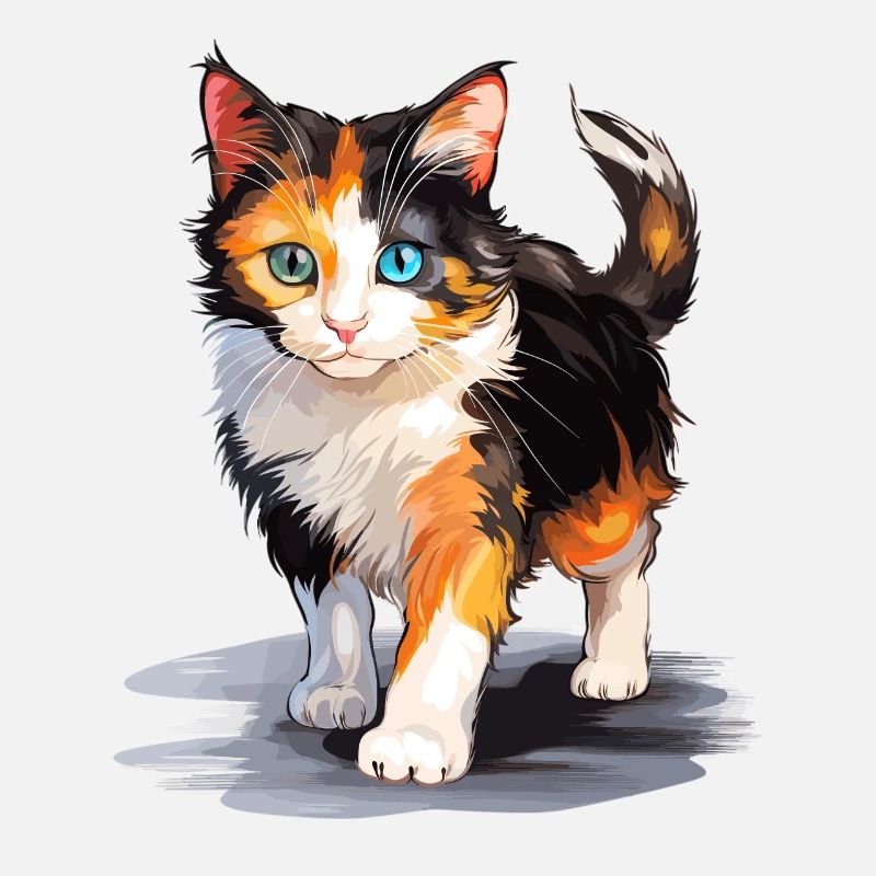 Chat calicot Chat porte-bonheur