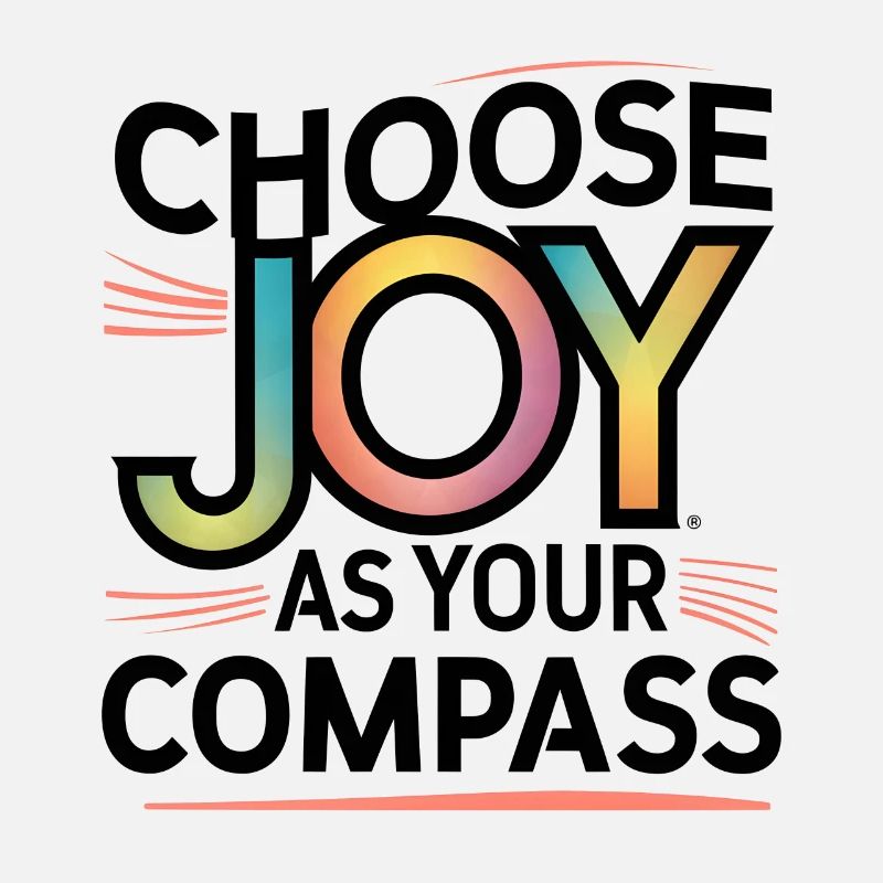 Choose Joy as Your Compass - Inspirational Print