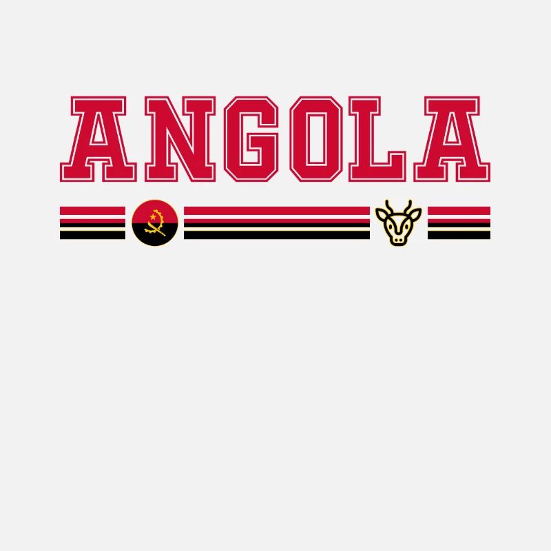Angola drapeau et emblème de l'Angola. Supporters.