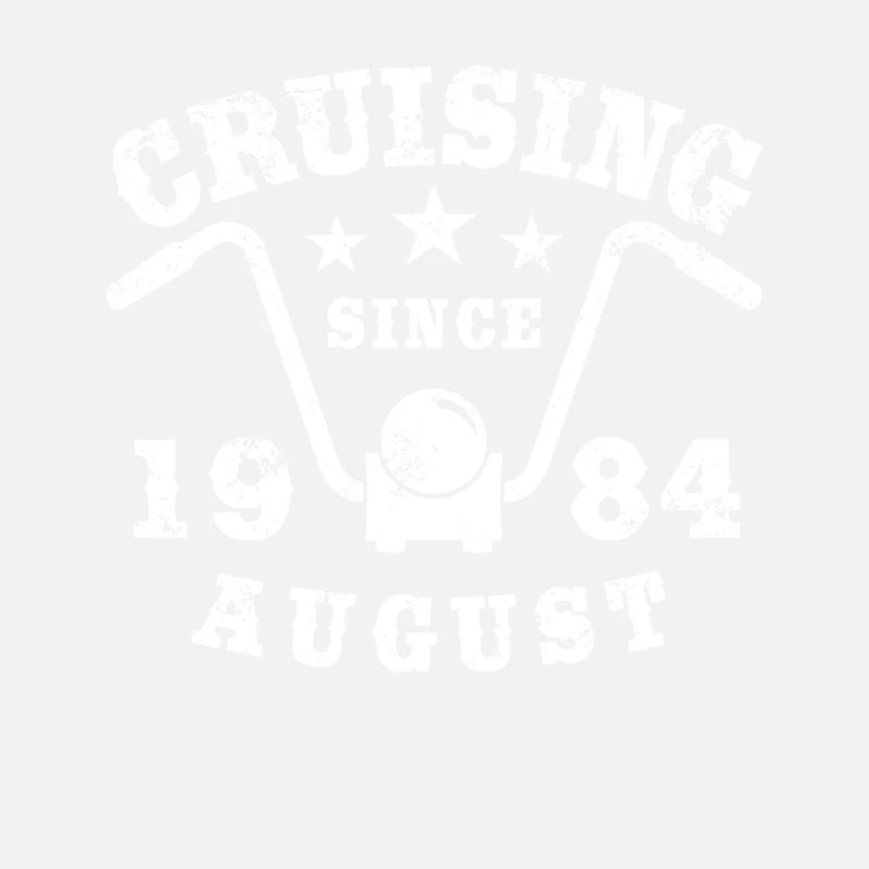Cruising Biker Geburtstag August 1984 Motorrad