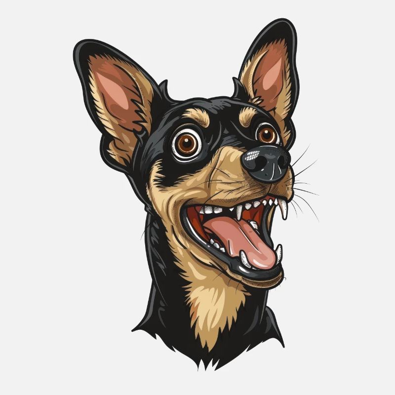Terrier jouet anglais | Illustration de dessin animé
