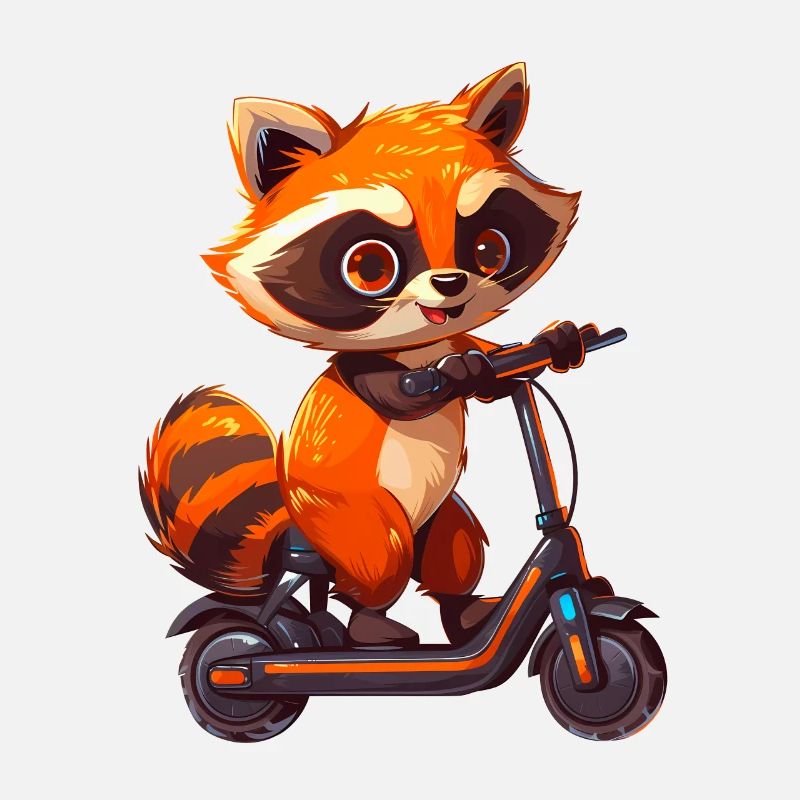 Waschbär Roller