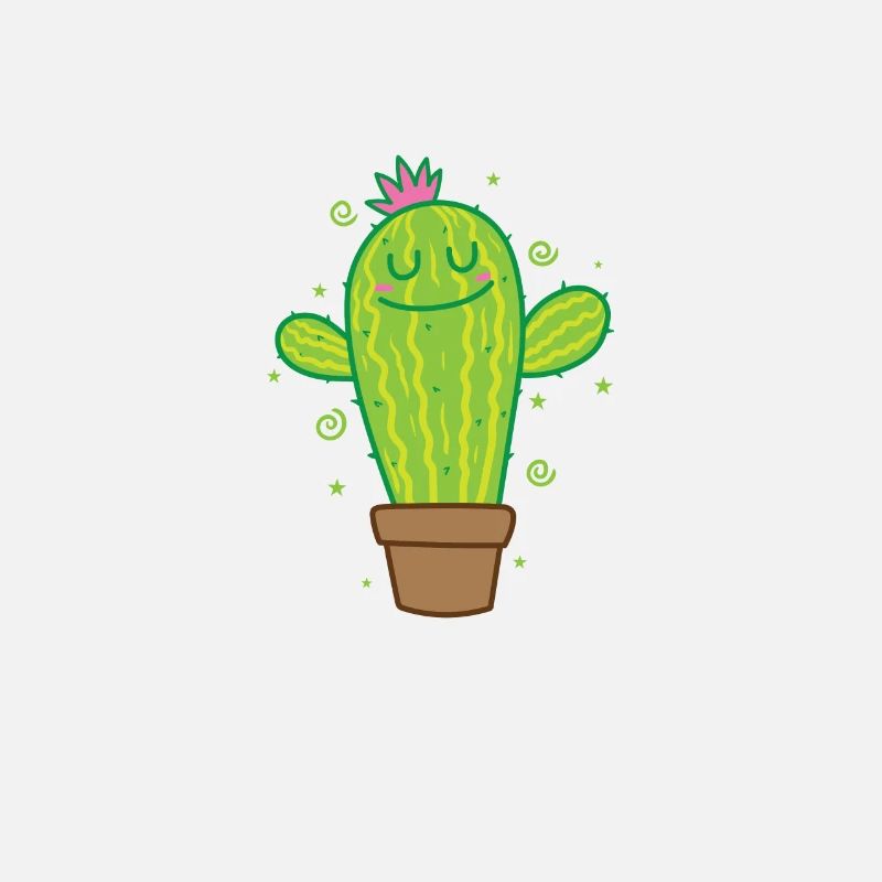 La plante de cactus se réjouit