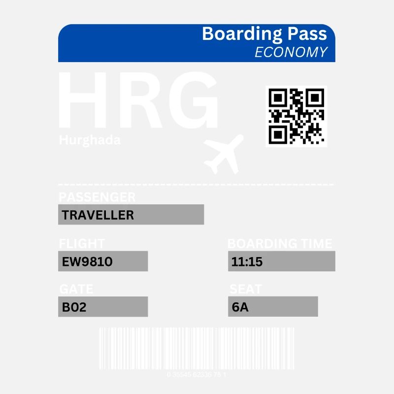 Hurghada Egypt Flight Ticket Holiday Idea