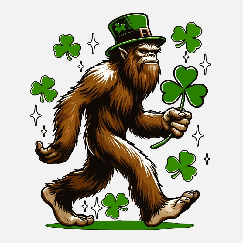 Bigfoot avec trèfle