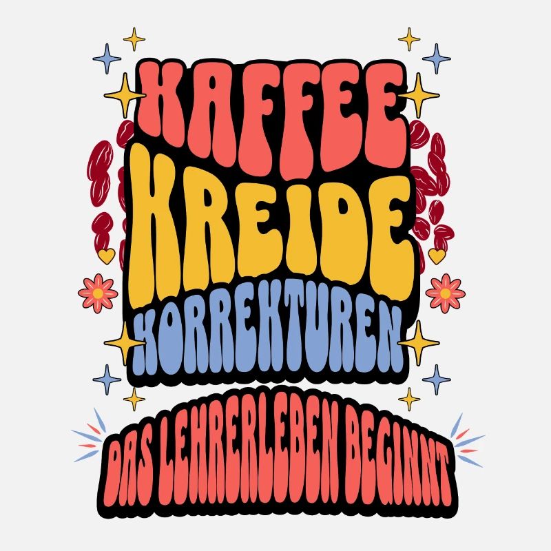 Kaffee Kreide Korrekturen das Lehrer leben beginnt