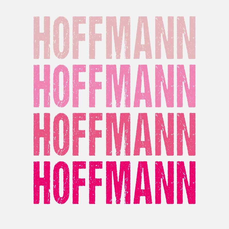 Hoffmann Retro Rosa Nachname Geschenkidee
