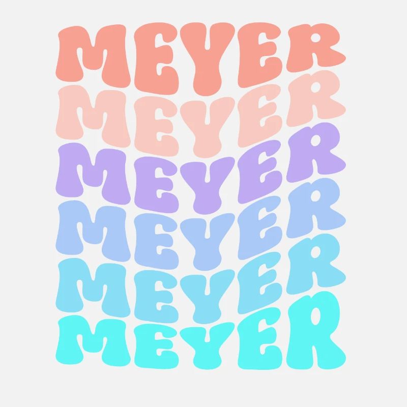 Meyer Retro Familie Nachname Geschenk