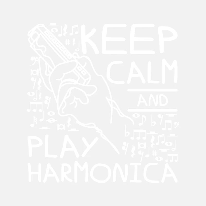 Keep calm and play harmonica