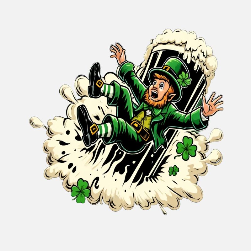 Fallender Leprechaun (Irischer Kobold)