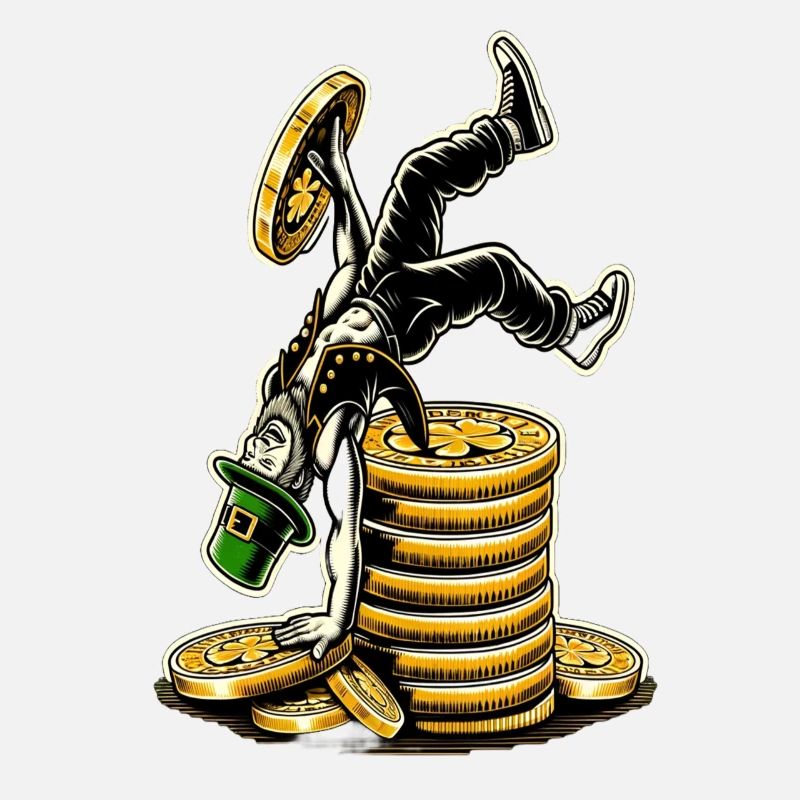 Coin-Stacking Leprechaun (Irish Leprechaun)