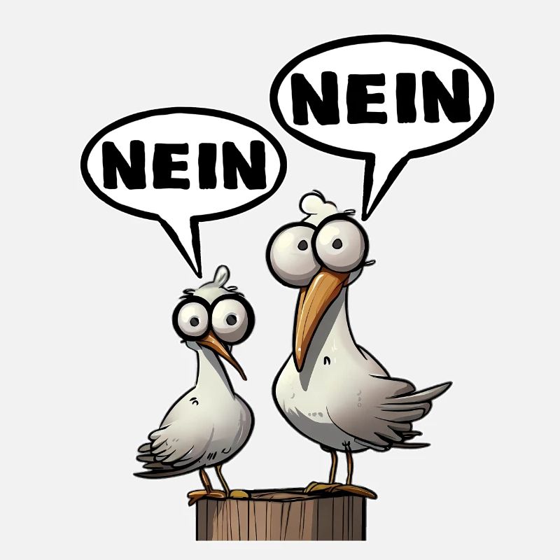 Die Bäädden Möwen - Morgenmuffel nein nein Spruch